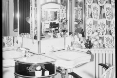 Friseursalon von innen, ausgestattet