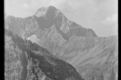 Aussicht von der Kanzelwandbahn 1100 - 2000 m., auf Kleinwalsertal Bergpanorama
